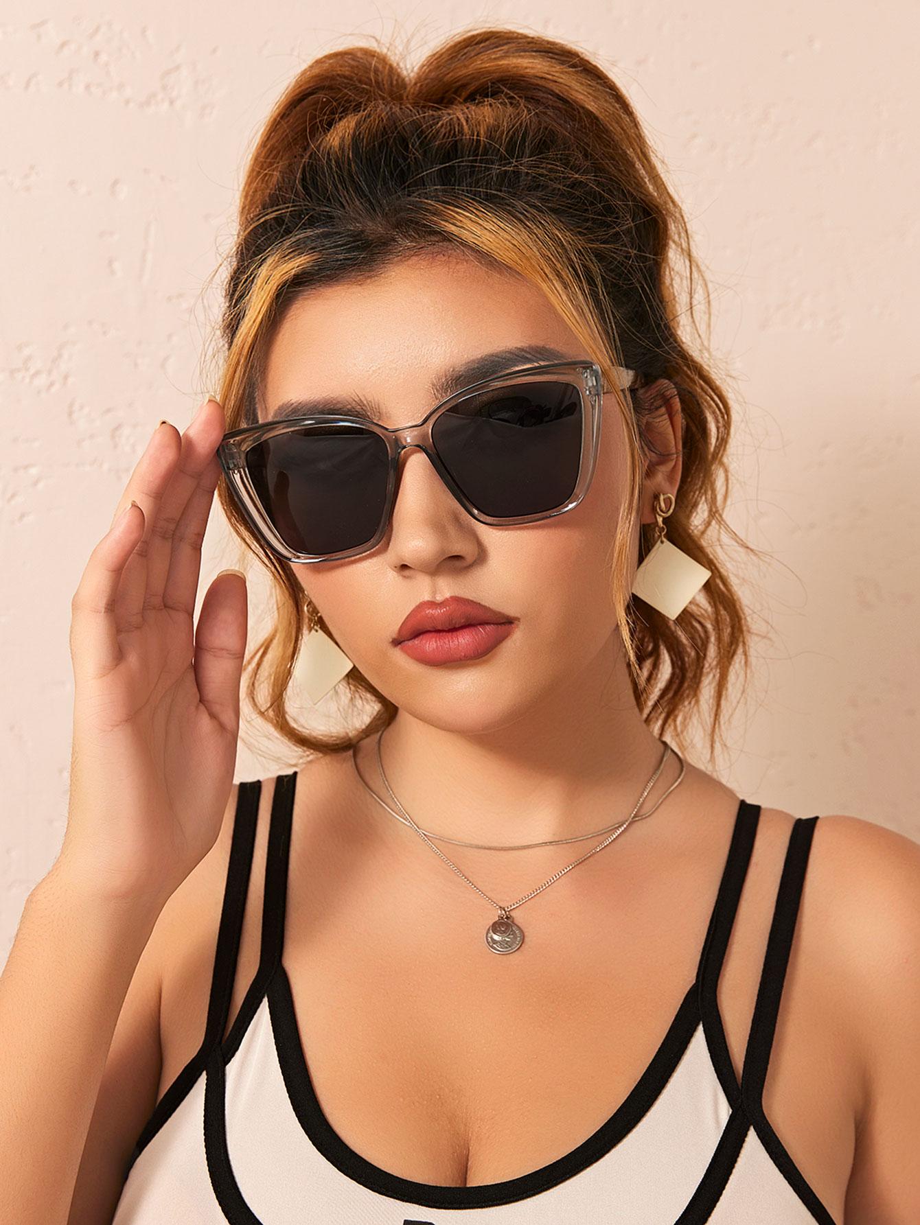 1pair Cat Eye Sunglasses