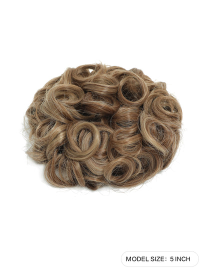 Claw Clip Messy Bun Hair Wavy Curly Hair Bun Clip in Claw Chignon Ponytail Hair