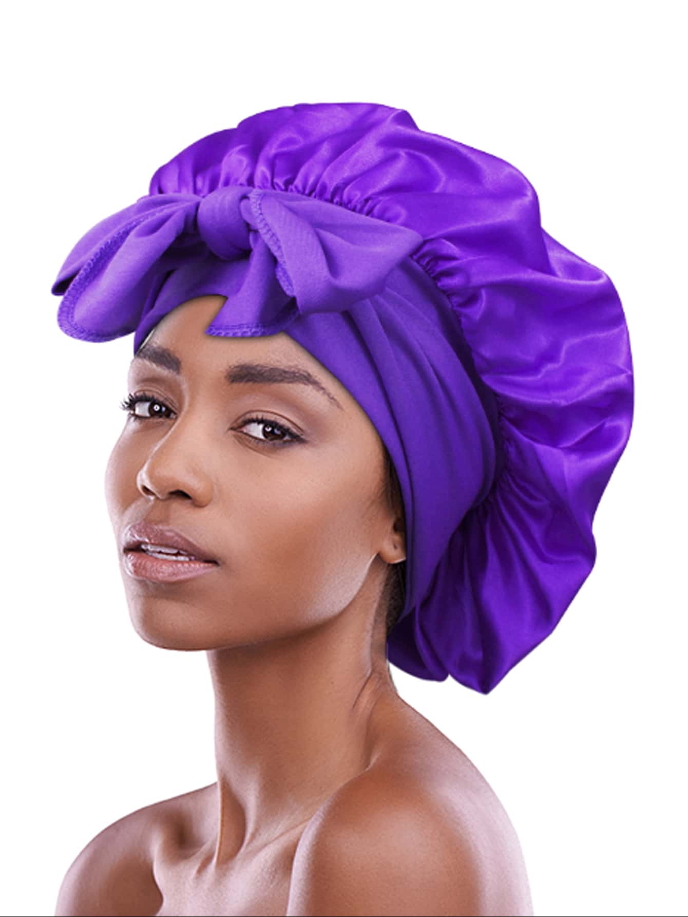 Adjustable Double Layer Silk Satin Hair Bonnet