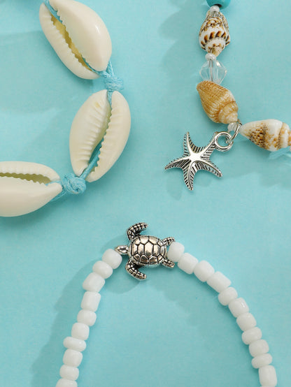 Ocean Style Beaded Bracelet Set