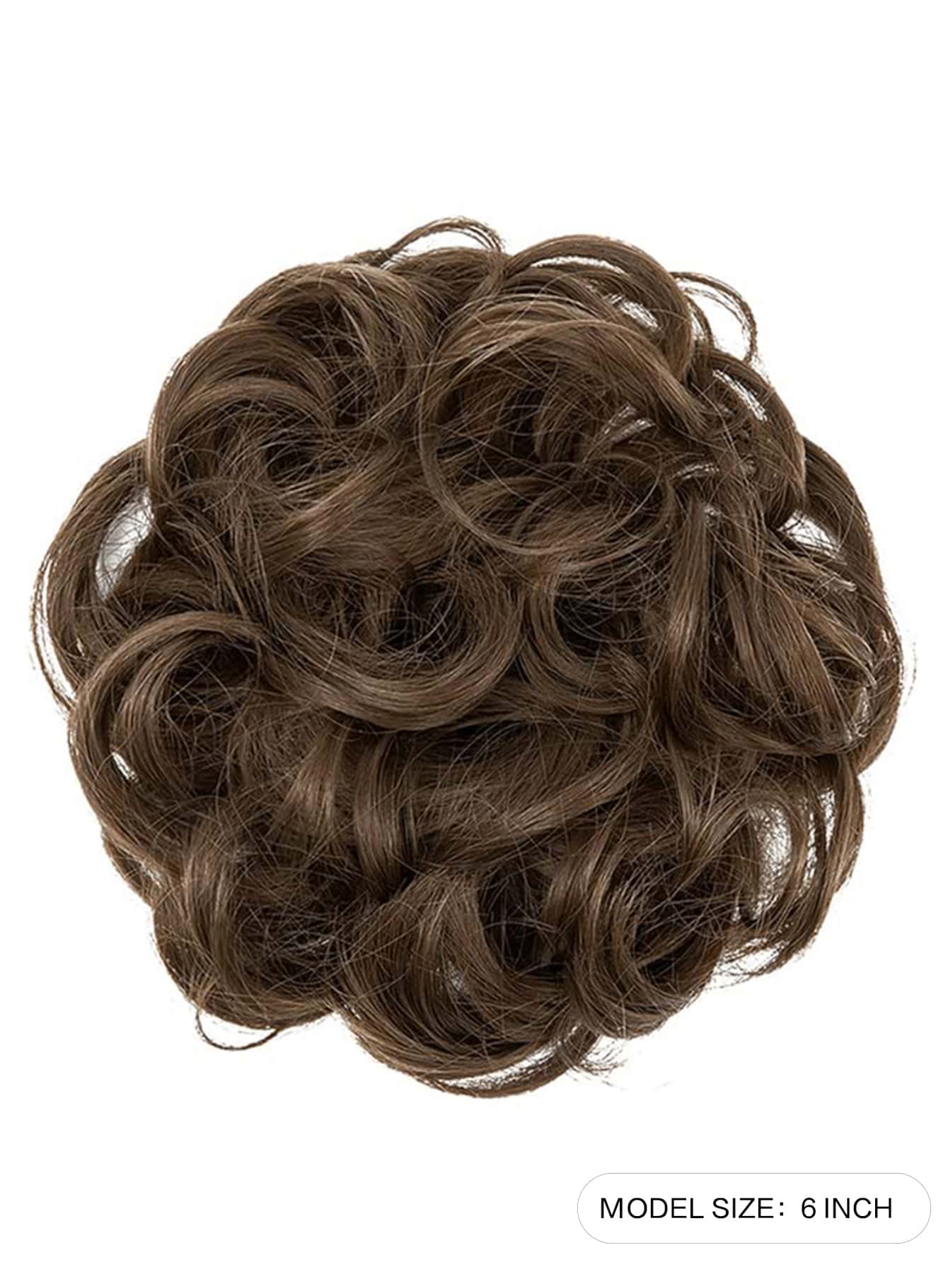 6 "Messy Bun Hair Curls Synthetic Wavy Bun Ponytail