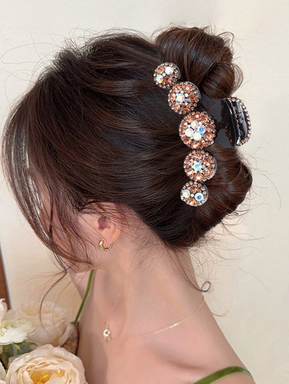 Rhinestone Decor Hair Claw