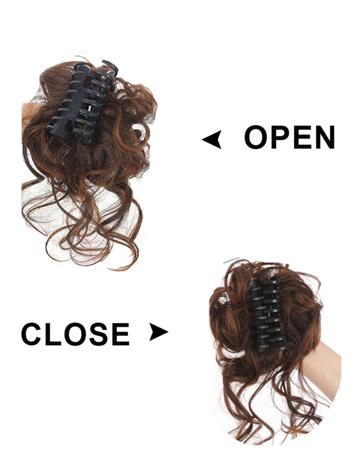 Messy Bun Hairpieces Curly Wavy Synthetic Hair Scrunchies Extensions