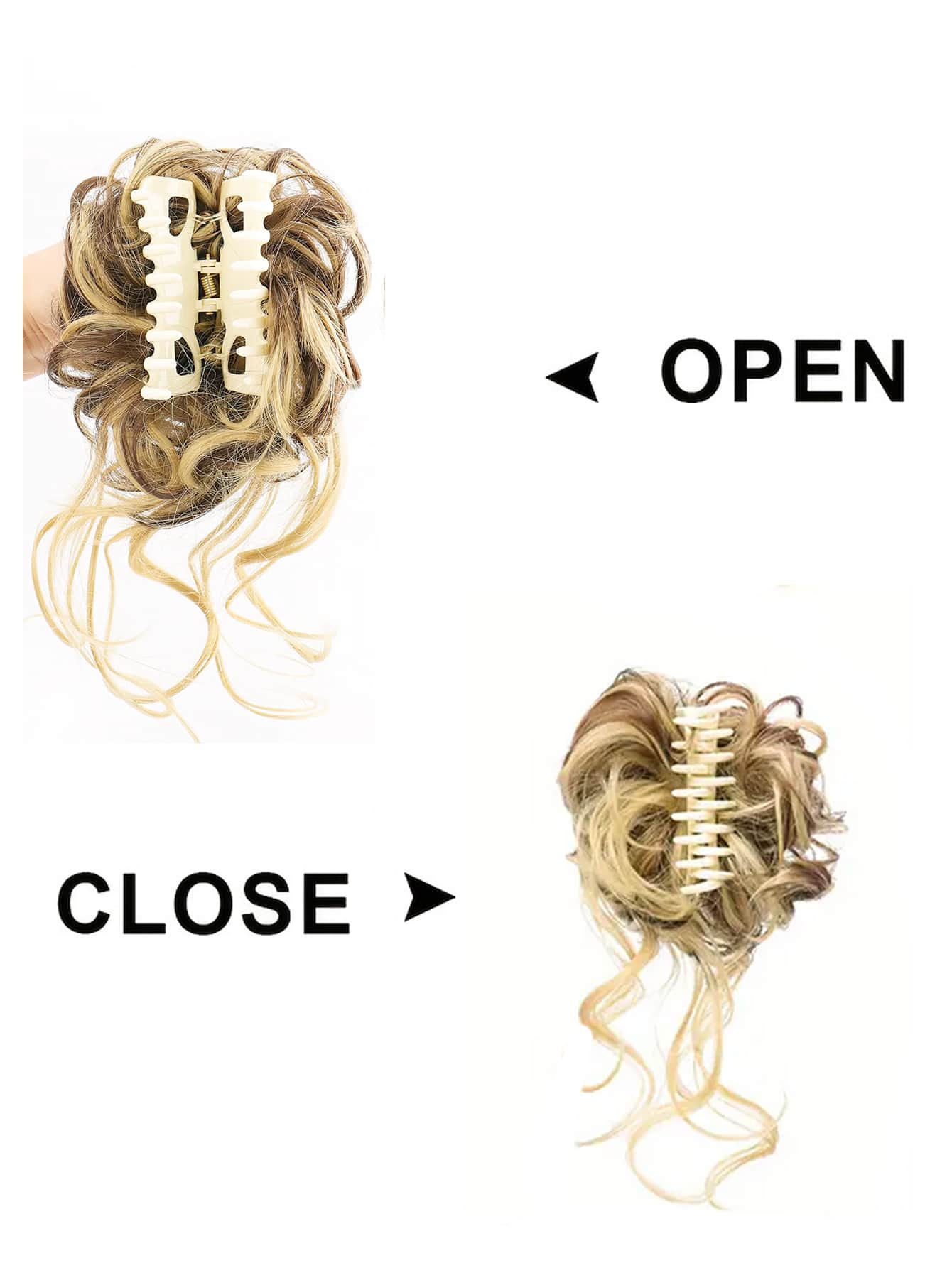 Messy Bun Hairpieces Curly Wavy Synthetic Hair Scrunchies Extensions