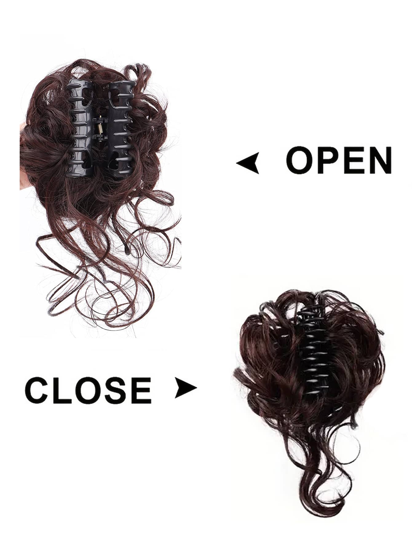 Messy Bun Hairpieces Curly Wavy Synthetic Hair Scrunchies Extensions