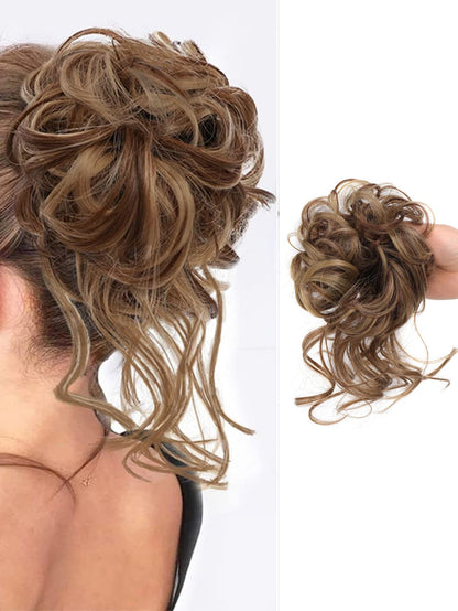 Natural Curly Synthetic Hair Updo