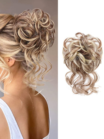 Natural Curly Synthetic Hair Updo