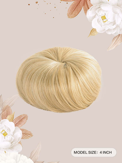 Short Straight Synthetic Hair Bun With Elastic Drawstring