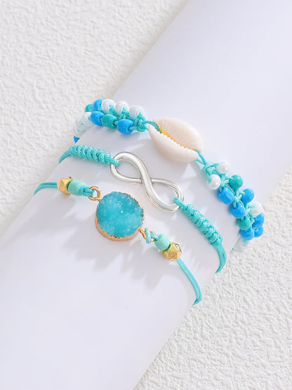 Ocean Style Beaded Bracelet Set