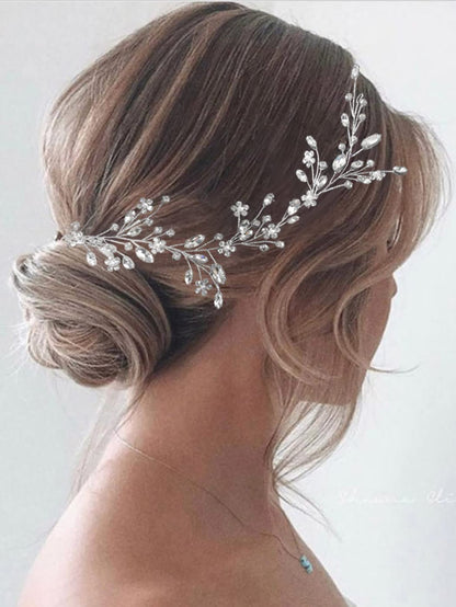 Blooms of Elegance: Flower Headband for Bride