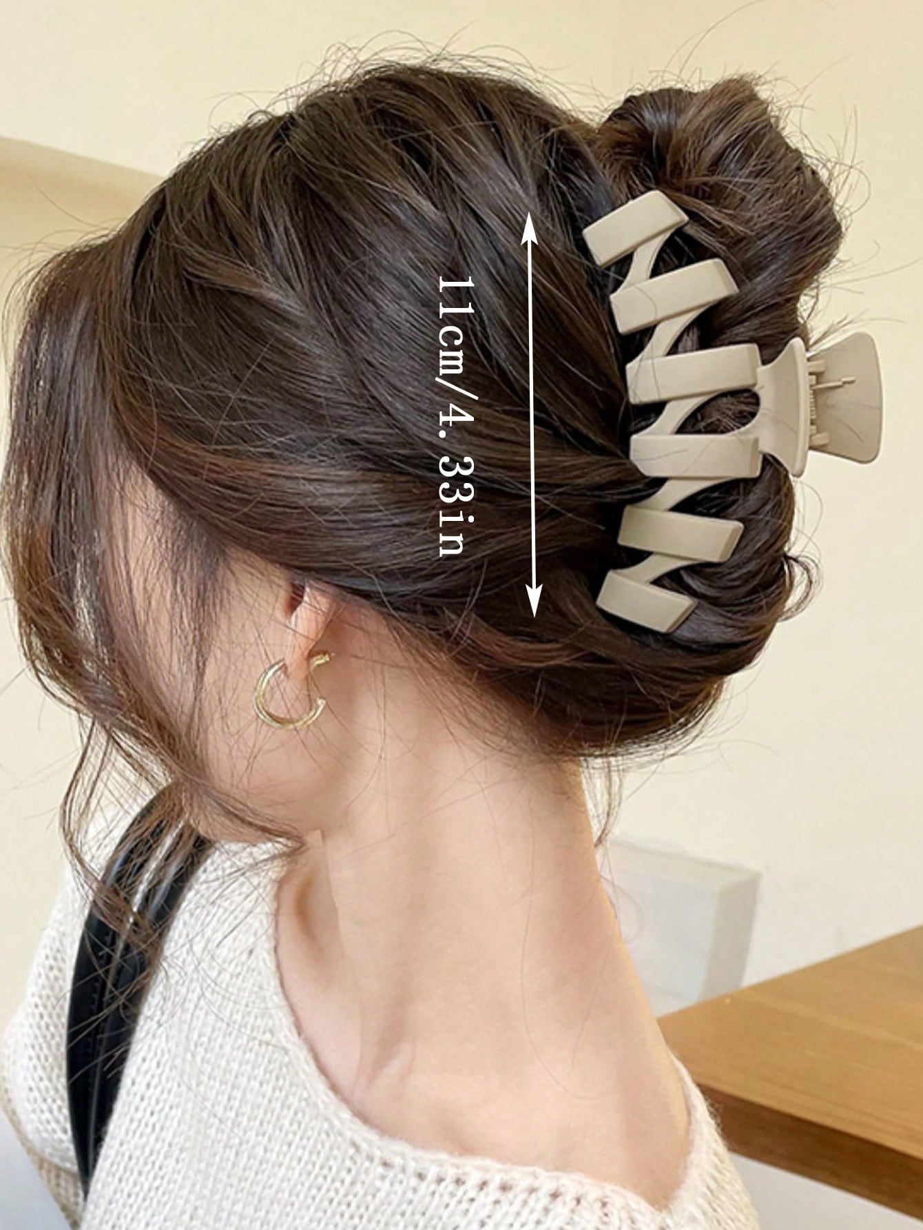 4pcs Women Wave Design Hair Claw