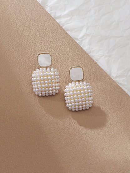 Rhinestone Geo Decor Earrings