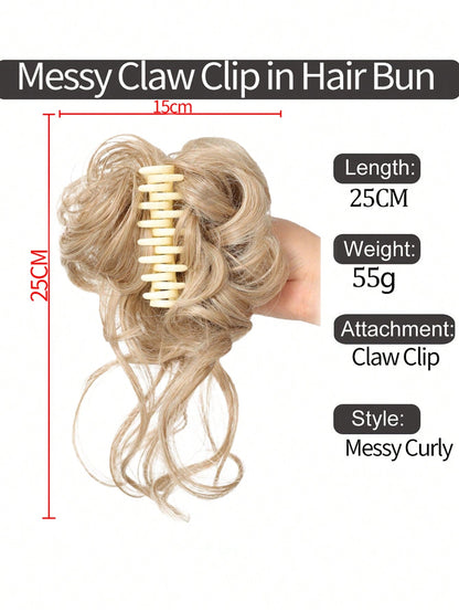 Wig Female Messy Hair Bun Hair Accessories Wave Curl Synthetic Hair Bun Clip