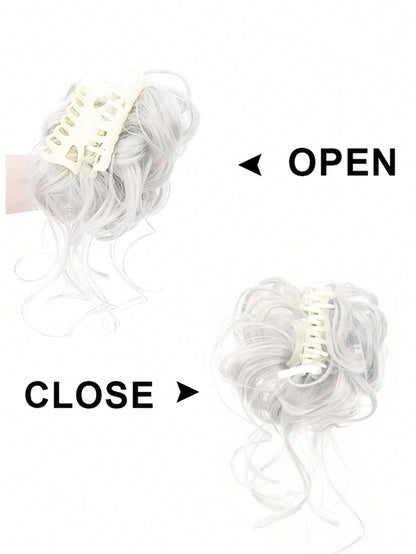 Messy Bun Hairpieces Curly Wavy Synthetic Hair Scrunchies Extensions