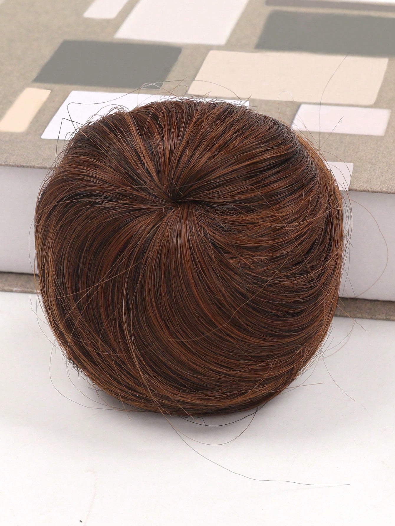 Short Straight Synthetic Hair Bun With Elastic Drawstring