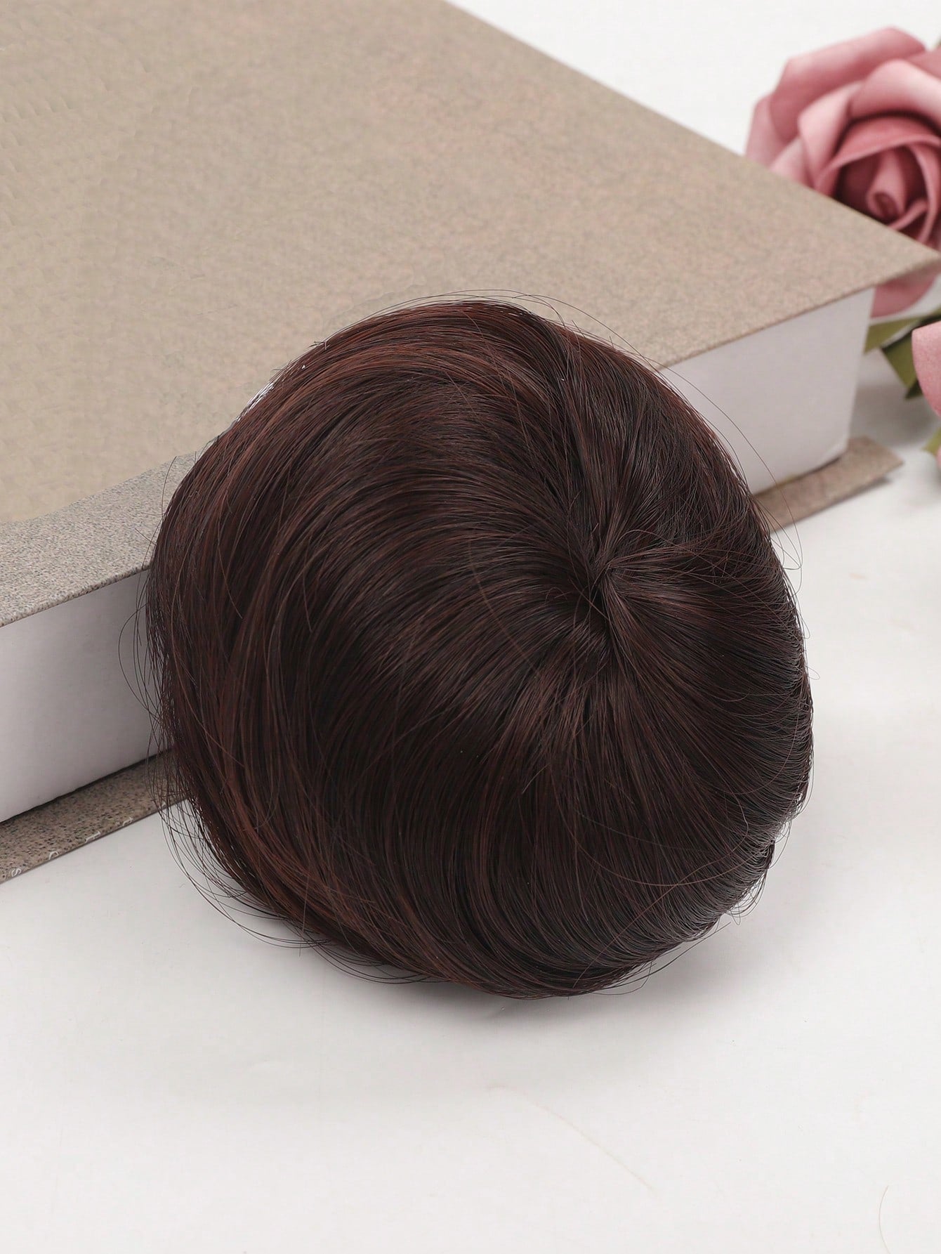 Short Straight Synthetic Hair Bun With Elastic Drawstring