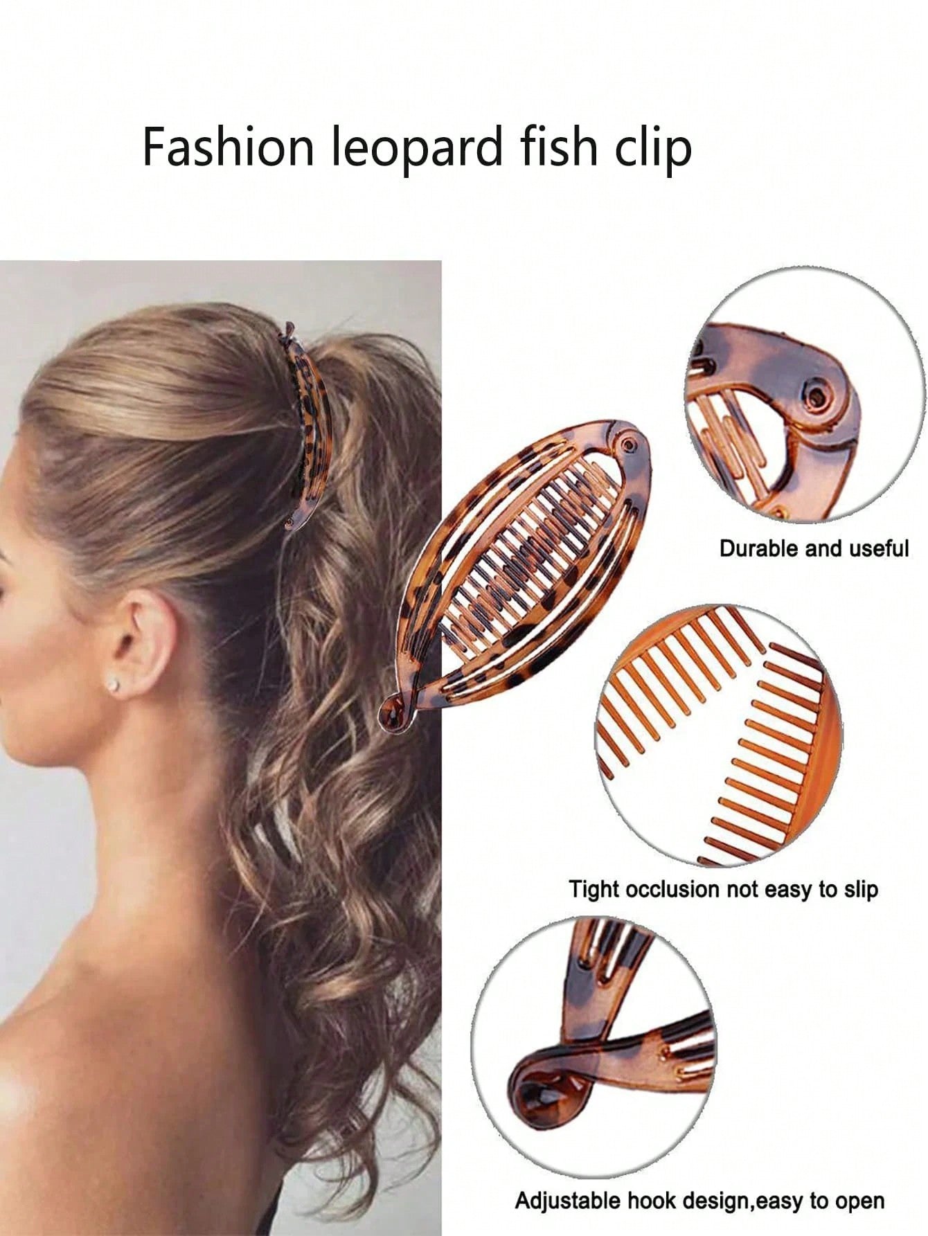 Leopard Print Banana Clip