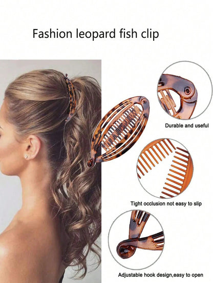 Leopard Print Banana Clip