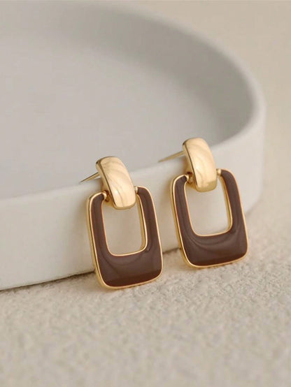 Fashion Geometric Design Stud Earrings