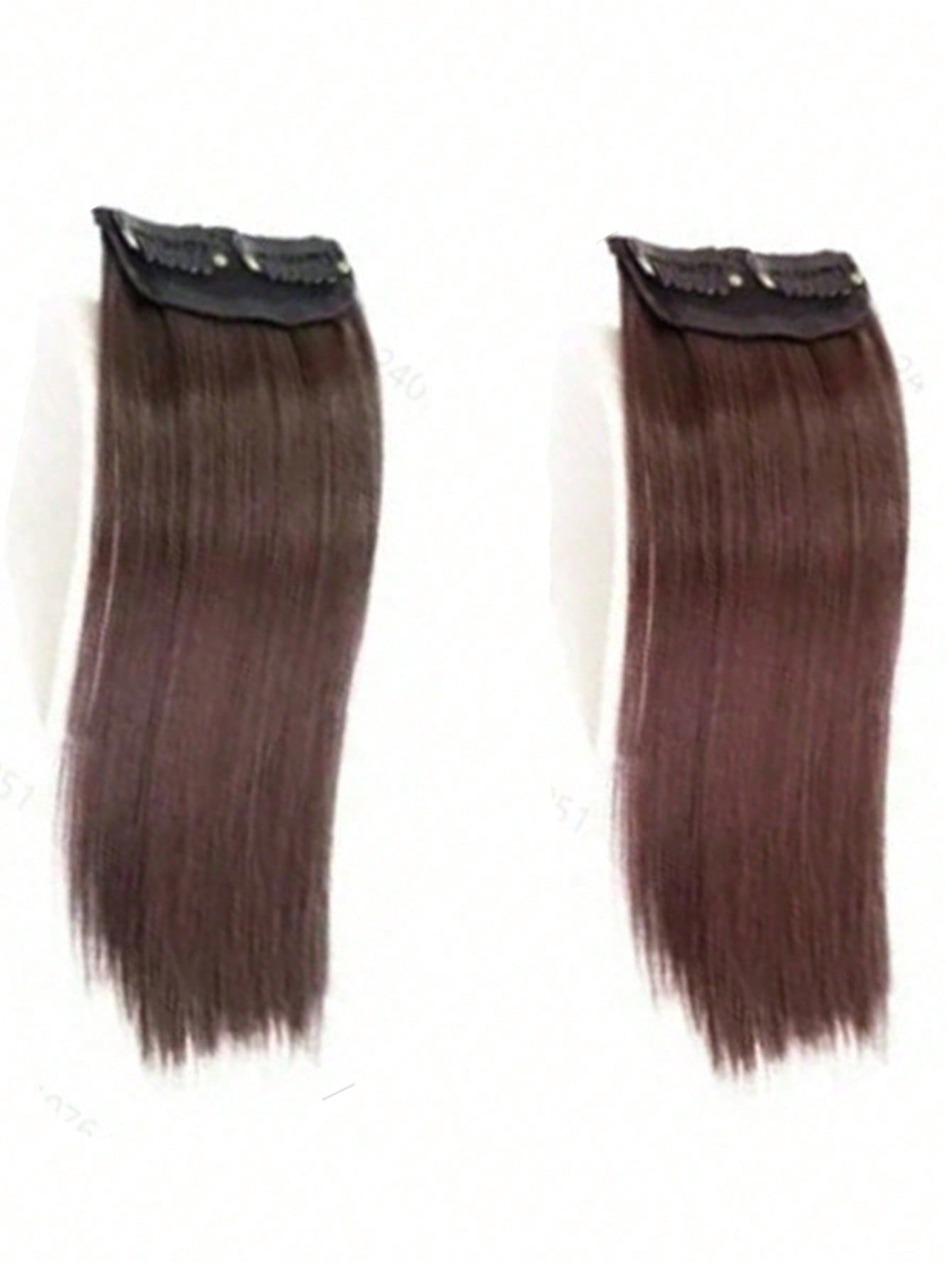 Natural Blend 20CM Clip-In Hair Extensions: Seamless Synthetic Hair Pads for Effortless Thinning Hair Coverage